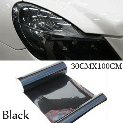 1 x 30x100cm Dark Smoke Black Tint Film Headlights,Tail lights Car Vinyl Wrap