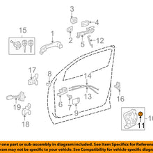 TOYOTA OEM Lock -Rear Door-Lock Assembly Seal 69318AA010