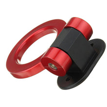 Car Red Ring Track Racing Tow Hook Look Decoration ABS Plastic Universal