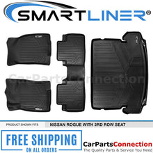 SMARTLINER Floor Mats Cargo Liner For Nissan Rogue 14-20 Black A0151/B0151/D0237