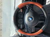 2020 New Black & Orange Slip On Style Steering Wheel Cover Perfect Fit Best Grip