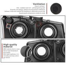 FOR 2003-2006 CHEVY SILVERADO BLACK HOUSING AMBER SIDE HEADLIGHTS/LAMP ASSEMBLY