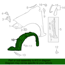 Genuine Toyota Fender Liner 53875-02610