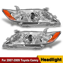 Fit 2010-2011 Toyota Camry Chrome Housing Amber Corner Projector Headlight/Lamp