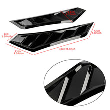 Glossy Black Engine Hood Cover Outlet Vent Fit For Honda Civic 10th 2016-2020
