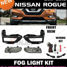 for 17 18 19 20 NISSAN ROGUE Fog Light Driving Lamp Kit w/ switch wiring (CLEAR)