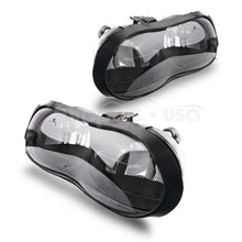 for 1998-2002 Chevy Camaro Z28 Z28 SS Black Clear Headlights Headlamps Assembly