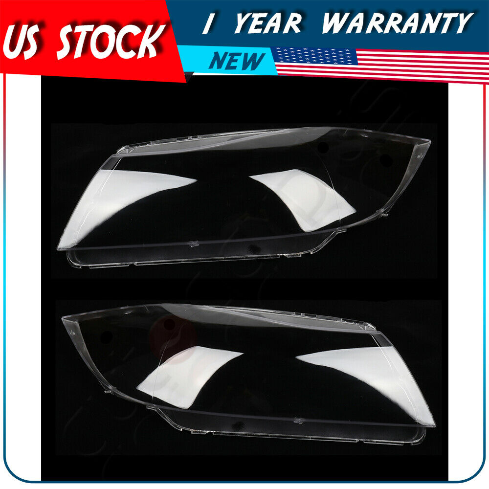 Front Headlight Lens Cover Pair for BMW 3 Series E90 E91 2005-2008 Clear New