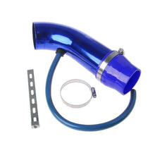 Air Intake Kit Blue Pipe Diameter 3" +Cold Air Intake Filter + Clamp+Accessories