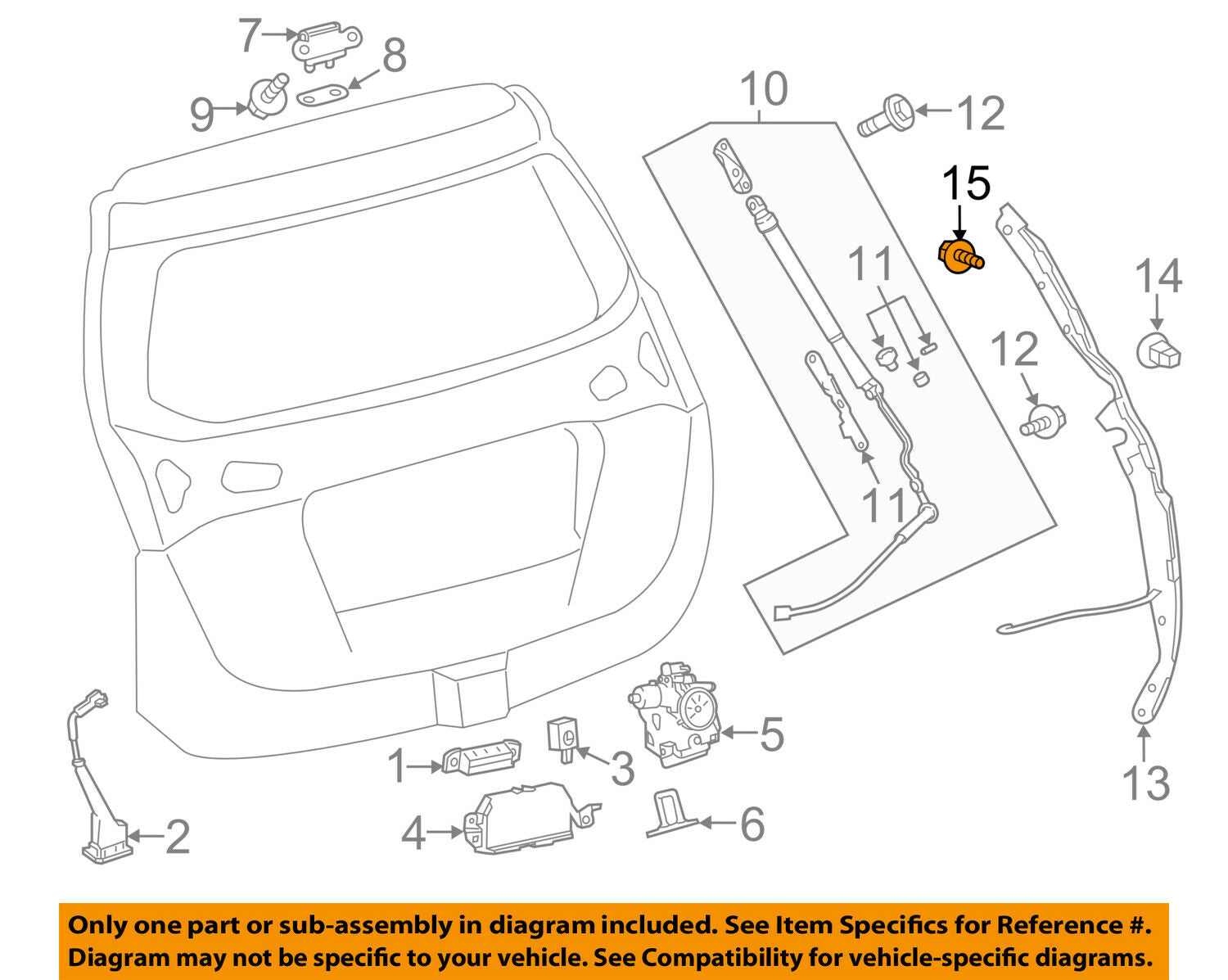 TOYOTA OEM Liftgate Tailgate-Sensor Screw 90159A0038