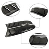 For Honda Civic 2016-2020 ABS Black Rear Side Window Louver Scoop Cover 2PCS