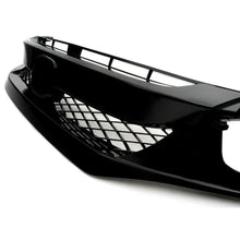 For 19-20 Honda Civic Sedan T-R Style Gloss Black Front Bumper Hood Grill Cover