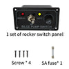 1pc 1 Gang Marine Switch Panel w/Fused For Boats Rv's 12V 5A Toggle Switch Panel