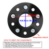 HUB CENTRIC WHEEL SPACERS ¦ 5x114.3 (5X4.5) ¦ 66.1 CB ¦12X1.25 ¦ 1 INCH 25MM