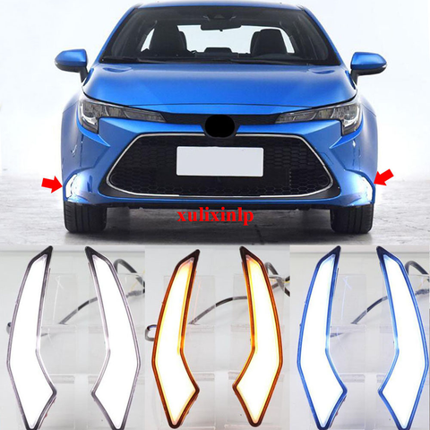 2X For Toyota 2020 Corolla L/LE/XLE LED front bumper fog light DRL running light