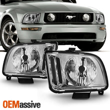 Fit 2005 2006 2007 2008 2009 Ford Mustang Clear Headlights Pair Lamps Left+Right