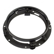Black 7" LED Headlight Mounting Bracket Ring For Jeep Wrangler JK TJ