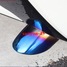 2020 For Toyota Corolla Stainless Tail Exhaust Muffler Tip End Pipe Baking blue