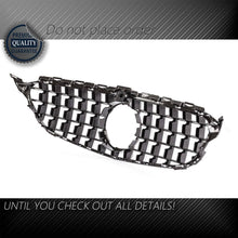 GTR Style W205 C300 C350 C-Class Grille FOR Mercedes Benz 2015-2018 W/ Camera