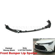 Fit For TOYOTA Corolla 2020-2022 Sedan Front Bumper Lip Spoiler Splitte Painted