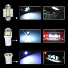 14pcs White Car LED Interior Light Package Kits For Dome Map License Plate Light