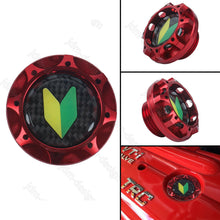 JDM LEAF Racing Red Engine Oil Filler Cap Oil Tank Cover Aluminium For TOYOTA