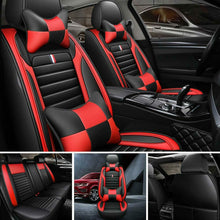 US Car Seat Covers Cushion Set Leather Front Rear Universal Interior Accessories