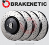 [FRONT + REAR] BRAKENETIC PREMIUM Cross DRILLED Brake Disc Rotors BPRS101461