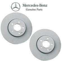 For Mercedes W211 E320 E350 4Matic Set of 2 Front Vented Brake Discs Genuine