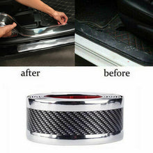 Car 5D Carbon Fiber Stickers Front Bumper Rubber Styling Door Sill Protector