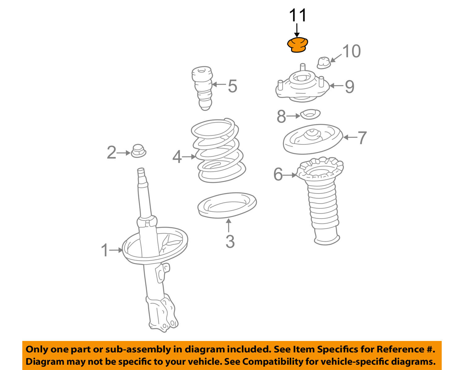 TOYOTA OEM Front Suspension-Cap 4868452010