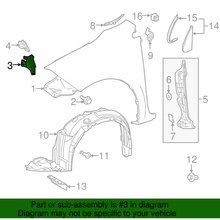 Genuine Toyota Fender Guide 53153-02020