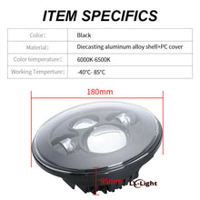 7'' Round Cree LED Headlights High Low Beam for Jeep Wrangler JK TJ LJ CJ Hummer