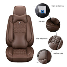 US Top PU Leather Car Seat Covers Protectors Universal 5-Seats Thicken Cushions