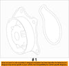 TOYOTA OEM-Engine Water Pump 1610009620