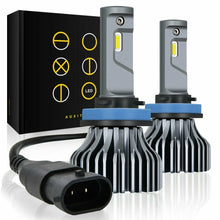 AUXITO H11 H8 H9 LED Headlight 9000LM HID White Light Kit Low Beam Bulbs 6000K