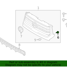 Genuine Toyota Fog Lamp Assembly Screw 90167-50063