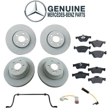 For Mercedes W211 E350 4Matic Front & Rear Brake Disc & Pad Sensors Kit Genuine