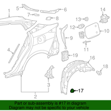 Genuine Toyota Wheelhouse Liner Clip 90467-06206-C0