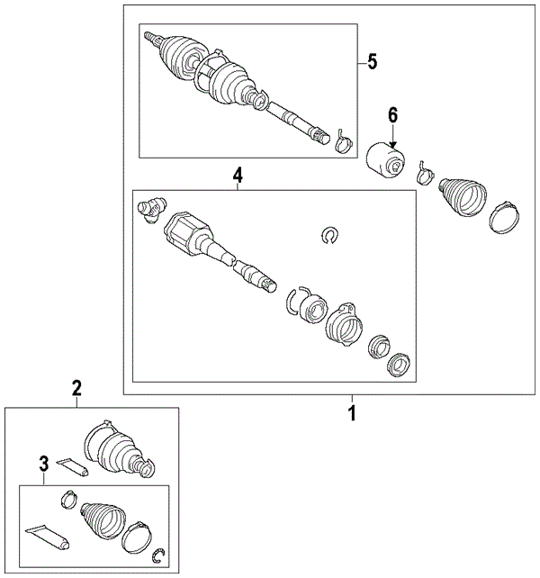 TOYOTA 0443833120 GENUINE OEM INNER BOOT