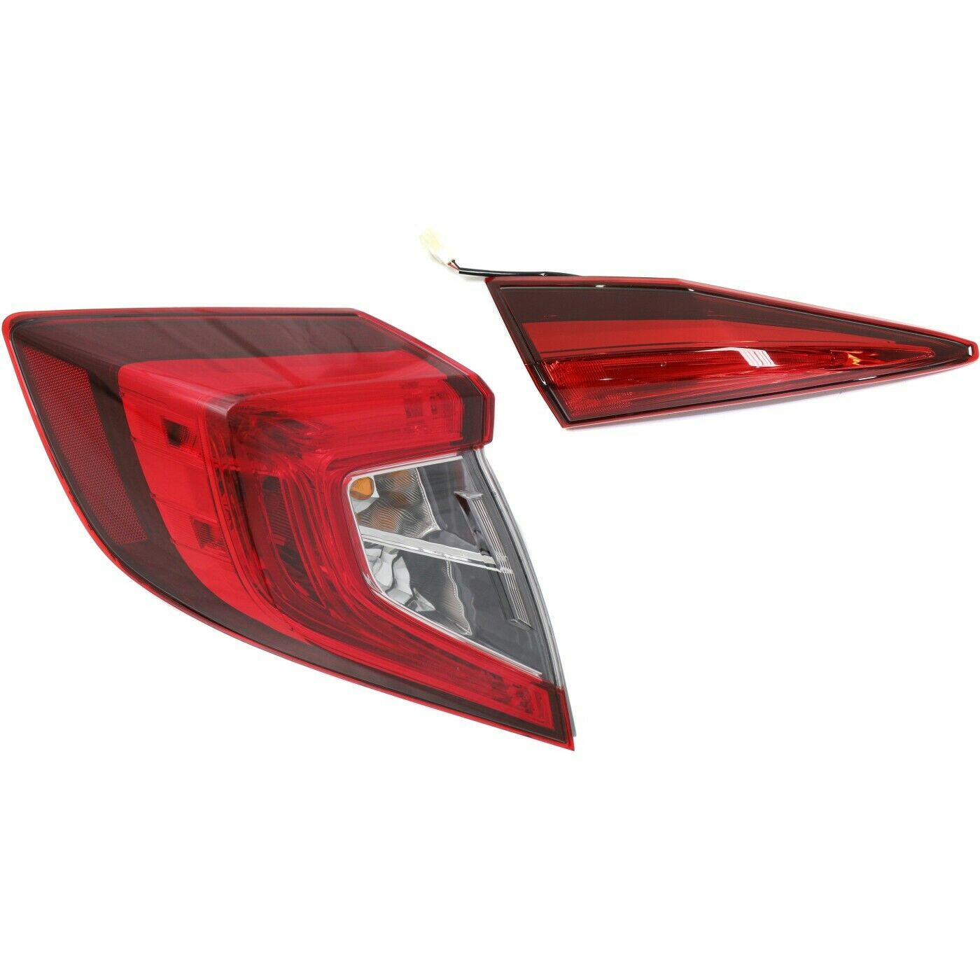 Tail Light For 2016-2018 Honda Civic Driver Side Inner and Outer