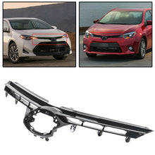 For 2017-2019 Corolla LE XLE Style Front Bumper Upper Hood Grille Black