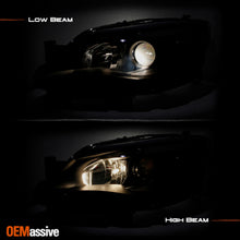 Fit 2008-2014 Impreza WRX LED DRL SWITCHBACK Black Smoke Projector Headlights