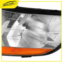 Headlights Assembly Replacement for 1998-2002 Honda Accord w/ Amber Reflector