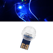 USB Car Interior Atmosphere Neon Light LED Colorful Projector Lamp Accessories