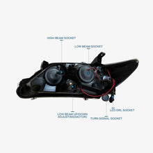 2010-2011 TOYOTA CAMRY HEADLIGHTS BLACK HOUSING LED DRL HEAD LAMP CUSTOM