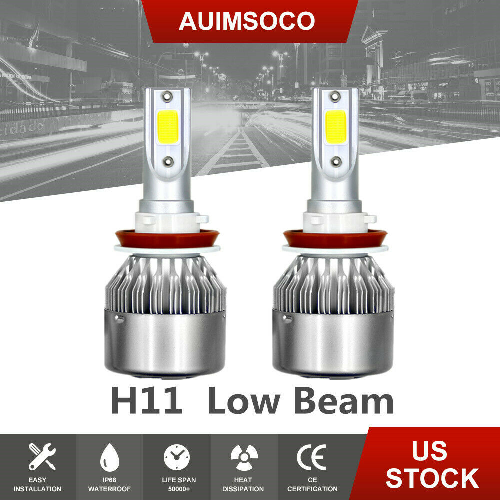 2X H11 LED Headlight Bulb Low Beam 6000K White For Toyota Camry 2007-2014