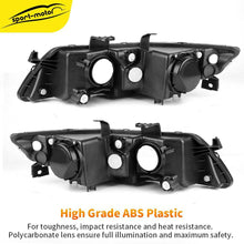 Black Projector Headlight for 2004 2005 Acura TSX Xenon HID Headlamp Replacement