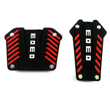 Black&Red MOMO Style Non-Slip Pedal Cover for Automatic Transmission Universal