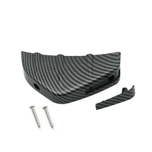4pcs Car Rear Bumper Lip Diffuser Shark Fins Splitter Kit Carbon Fiber Universal
